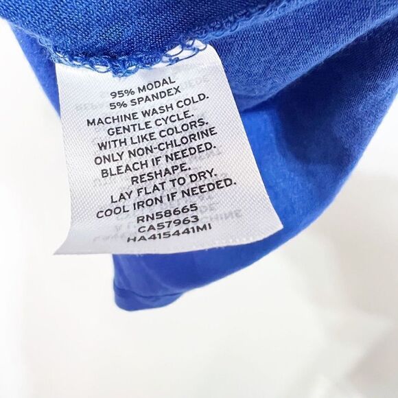 HALOGEN Off Shoulder Royal Blue Long Sleeve Top Xl New - Picture 4 of 7